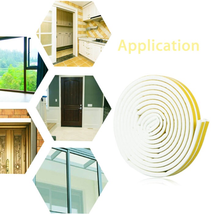 Application of FIXUS D-Type Weather Strip - Sealing Doors, Windows, Drawers, and Cabinets