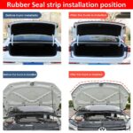 Automotive rubber seal strip for noise and dust protection