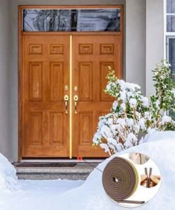 Alternative view of Foam Door Seal – FIXUS Self Adhesive D Type Door Seal for Large Gaps