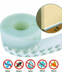 Durable Rubber Door Stoppers - Door Bottom Seal for Wooden, Glass Doors & Windows 25MM