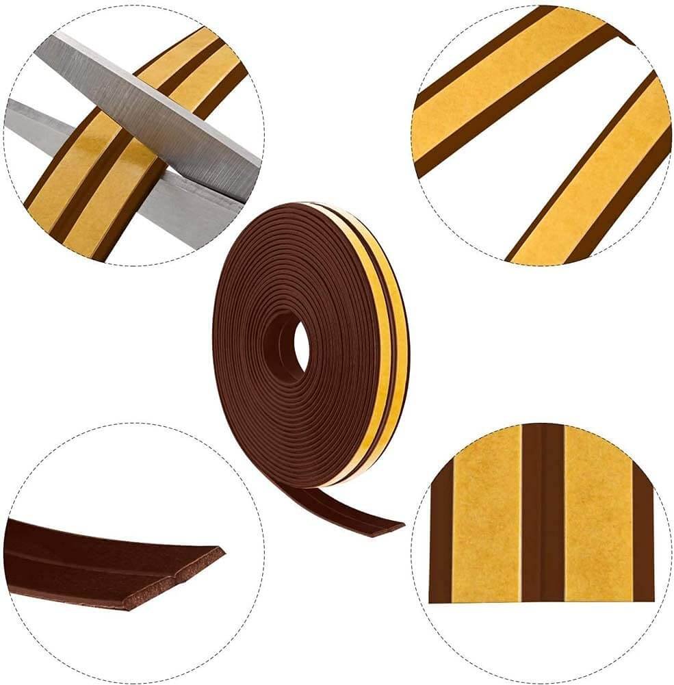 Upgrade Your Home with Door Seal Strips & Bottom Seals E Type 9x4mm - Image 4