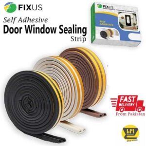 Foam Door Seal – FIXUS Self Adhesive D Type Door Seal for Large Gaps