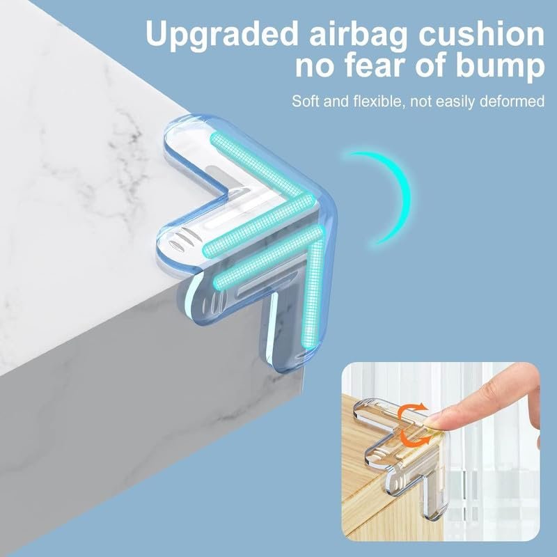 T-shaped baby corner protectors, baby corner guards, child safety corner protectors, silicone corner protectors, baby proofing - Image 7